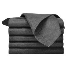 Tissu de nettoyage de fibre à haute densité aucune-Noir 40x50cm