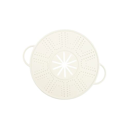 Elastomer Oil Defender Recyclable Cover For Saucepan-White