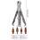 Bidirectional Ratchet Screwdriver Set Ratchet Wrenches-Orange 4