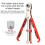 Bidirectional Ratchet Screwdriver Set Ratchet Wrenches-Orange 7