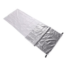 Nylons Silver Coated Sleep Bag Heat Retention Cold Weather Camping Sleep Bag For Travel And Hiking Silver grey