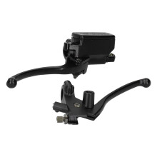 22 mm schwarzes hydraulisches Brems- und Kupplungsgriff-Set für 400 ccm Motorräder