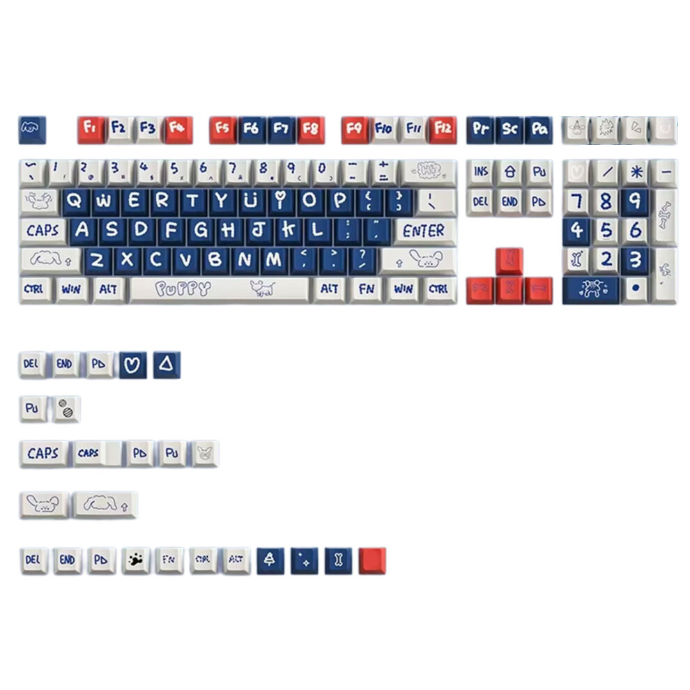 Pbt Keycap 133Keys Puppy Keycaps Dye Sublimation Original 7754000335633