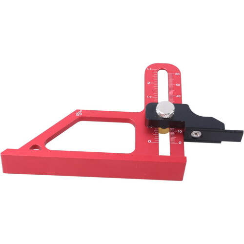 Adjustable Depth Measuring Tool Aluminum Depth Meter Accurate Height Gauge Double Scale Measuring Tool for Woodworking Meter 2