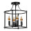 Living And Home Black Cage Metal Ceiling Light 4