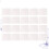 40 Stuks Vierkante Kartonnen Cakebox Pads 6 Inch Wit 11