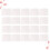 40 Stuks Vierkante Kartonnen Cakebox Pads 6 Inch Wit 10