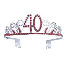 De Cristal Roja Con Diamantes Para Fiesta Mujer