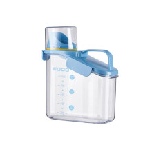 Sealed storage container for pet cat and dog snacks Sky Blue -1.6l