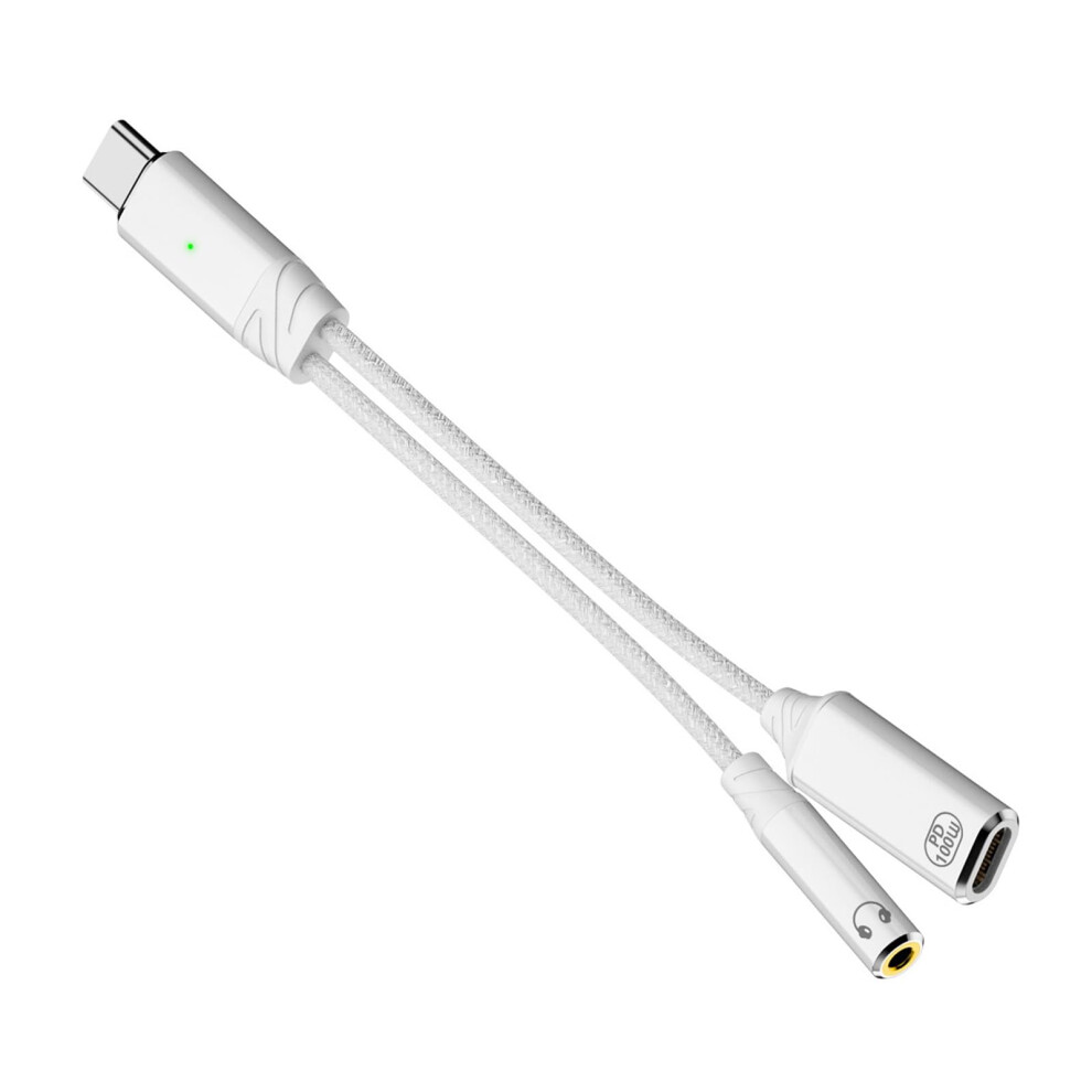 15Cm Type C To 3.5Mm Earphone Adapter And Usb C Pd100w Female Charging Cord For Travel And Daily Commute Durability Usb C Headphone Adapter 9067246681647