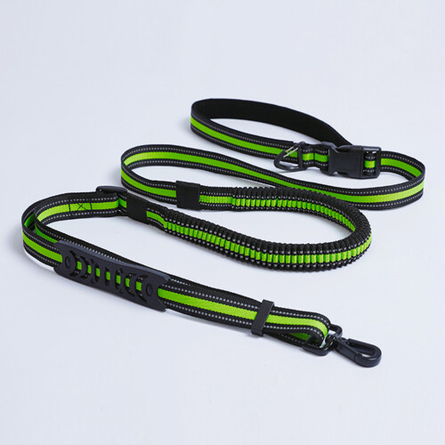 1Reflecterende Groene Hondenriem Met Tailleband 2