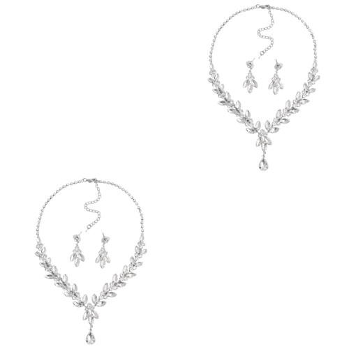 2 Set Sposa Ecologici con Collana e in 2
