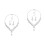 2 Set Sposa Ecologici con Collana e in 4
