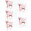 5 Set Cerchietto A Per Per Ragazza 11