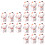 18 Pezzi Bacchette In A Forma 6