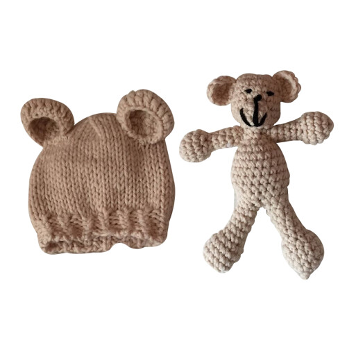 2 Pezzi Fotografia Cappellino Con Beige