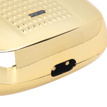 Aufladbarer goldener elektrischer Oscillationsrasierer, 50 Minuten Betriebszeit, kompaktes Design 12,5 cm
