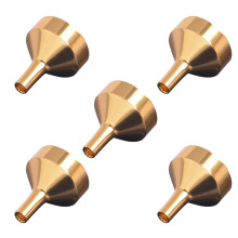5 Sztuk Mini Golden Metaliczne Lejki Do Przesypania Płynów
