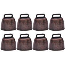 8pcs Metal Cowbell Jewelry Accessories Farm Bells Diy Sheep Bell Horse Pet Loud Lost Cattle Metal Vintage
