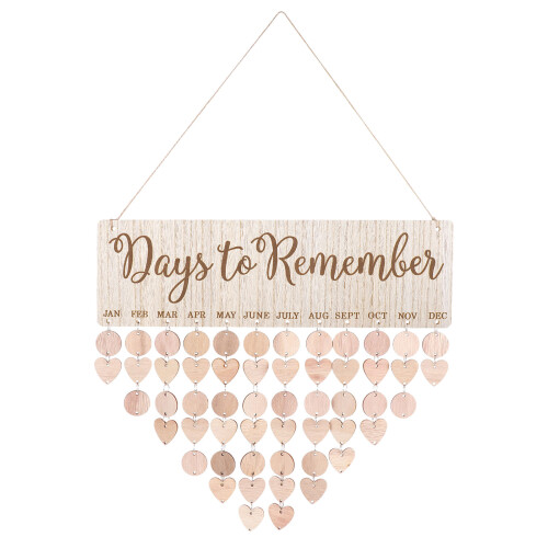2 Pcs Quadro De Calendário De Aniversário