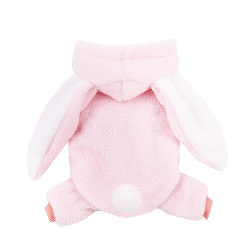 3Pcs Roupa De Coral Com Orelhas De Coelho Para Cachorro