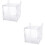 2Pcs Isolamento Transparente para e Incubadora Acrílico 6