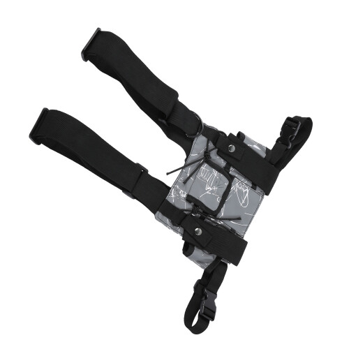 Unisex Reflective Polyester Tactics Vest - Adjustable & Lightweight