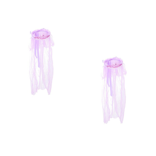 2 Unid Véu Coroa Camadas Branca Comunhão 1