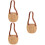 3Pcs Cesta Mini De Trançada Para Flores E Portátil 7