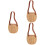 3Pcs Cesta Mini De Trançada Para Flores E Portátil 6