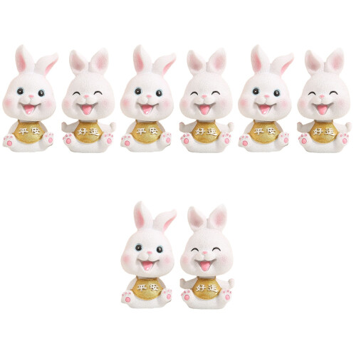 8 Unidades Coelhos Abanando Cabeça Bobblehead 2