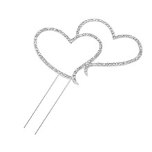 2 Unidades Strass Amor Para Bolo Tamanho L