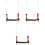 3Pcs Poleiro Para Pé, Brinquedo , Suporte 3