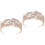 2 Unidades Coroa Para Noiva Vestido Tiara 5