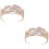 2 Unidades Coroa Para Noiva Vestido Tiara 7