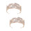 2 Unidades Coroa Para Noiva Vestido Tiara 8
