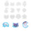 12Pcs De Silicone Para Pingente De Resina Epóxi Diy 3