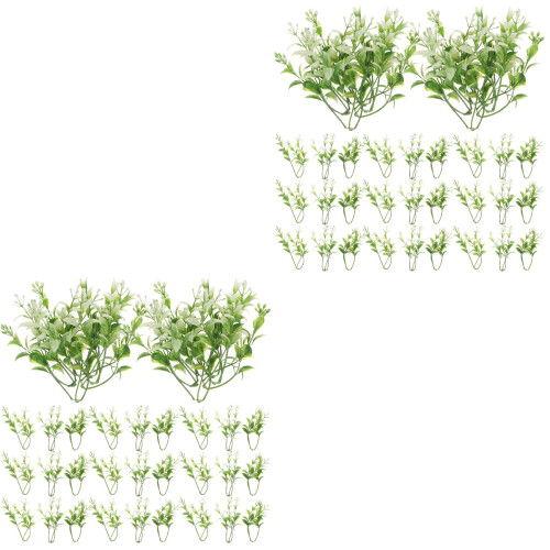60 Unidades Planta Artificial Para Grama D'Água Decoração 2