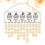 3Pcs Enfeite Calendário DIY Decoração Casa Escritório 10