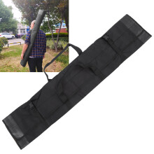 Black 1.3M Fishing Pole Storage Case - Foldable Portable Rod Organizer
