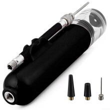 Compact Hand Pump for Sports Balls Dual Function Mini Inflator for Quick and Easy Inflation Black