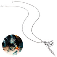 Mini-Tattoo-Maschinen-Anhänger Kette Schmuckstück aus Legierung Unisex Zubehör
