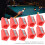 10 Stück Billard Queue Tipp Schneidegerät, 9-14mm, Kunststoff/Metall 3