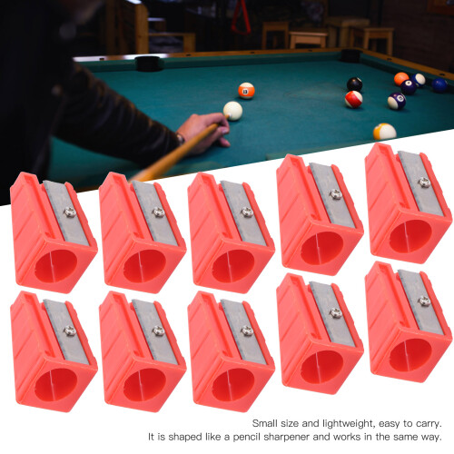 10 Stück Billard Queue Tipp Schneidegerät, 9-14mm, Kunststoff/Metall 2