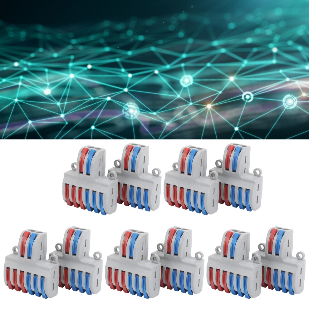 10Pcs Spl-62 Compact Lever Nut Terminal Blocks Quick Connect Tool-Free 7621360495829