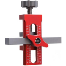 Cabinet Door Installation Positioner Tool,Cupboard Jig with Clamp for Fixing Hardware Aluminum Alloy Mounting Help for Hanging 1pcs(OneColor)