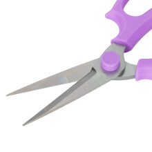 Alloy Steel Garden Scissors – 19cm Purple Pruning Shears for Plants
