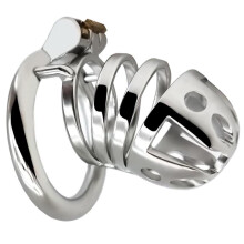 Chastity Belt for Made of Hypoallergenic Steel Chastity Belt Control Penis Sex Toy Cock Cage Length 47mm 45 mm Ring