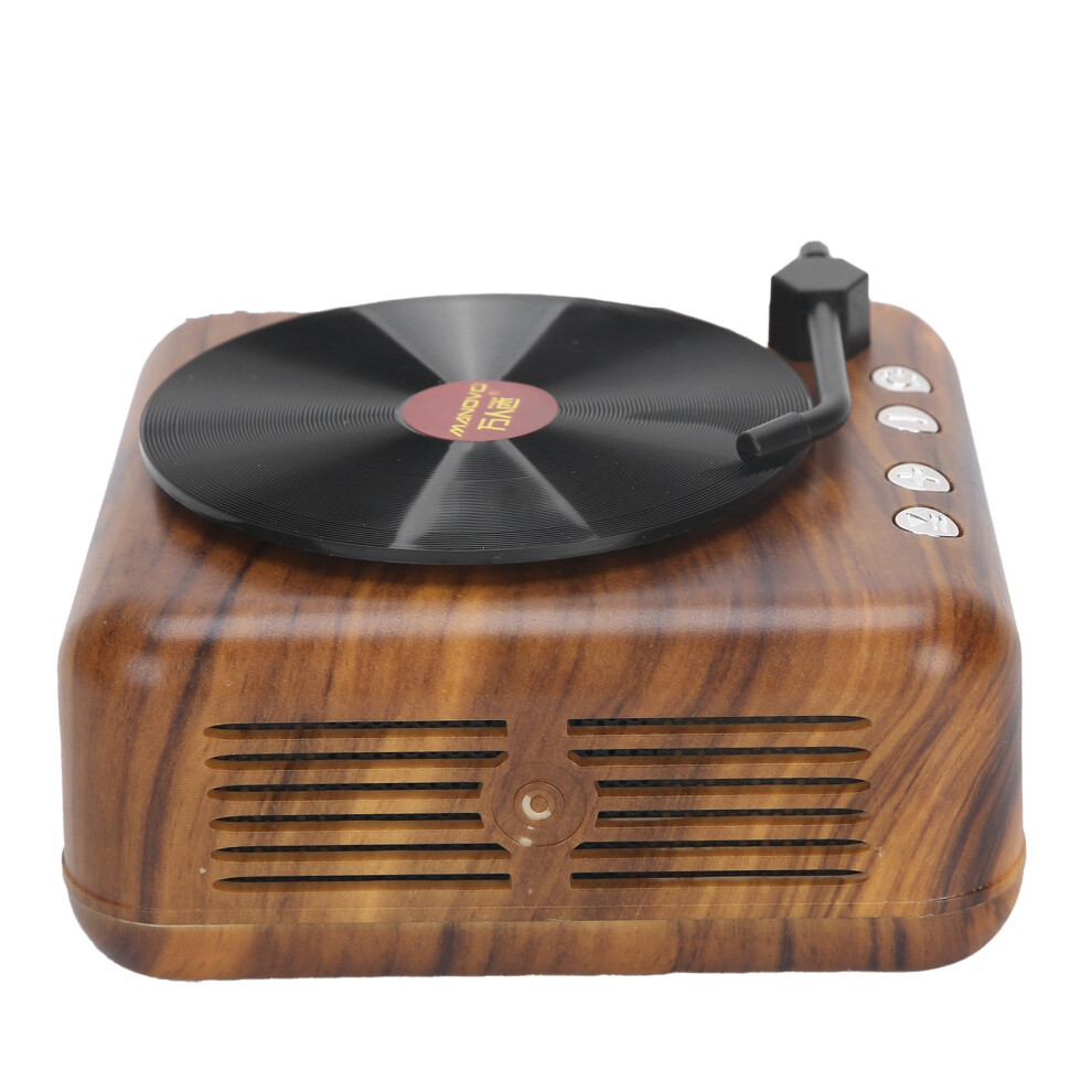 Mini Retro Vinyl Look Bluetooth Speaker With 360 Surround Sound 8441360496850