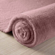 Fluffy Rugs Anti Slip Shaggy Rug Large Soft Living Room Bedroom Carpet Floor Mat Dusty Rose_60 x 110 cm